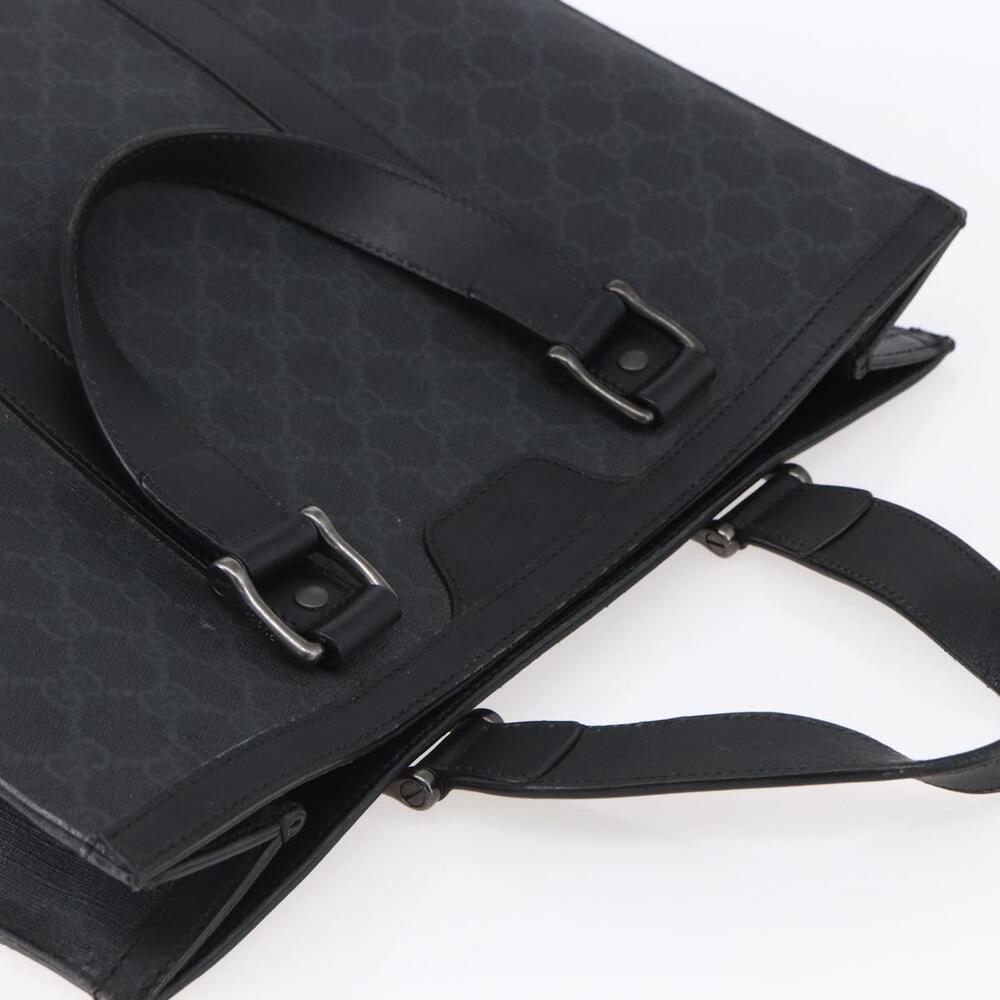 GUCCI GG Supreme Hand Bag PVC Black 322072 Auth ep12169 - Picture 6 of 16